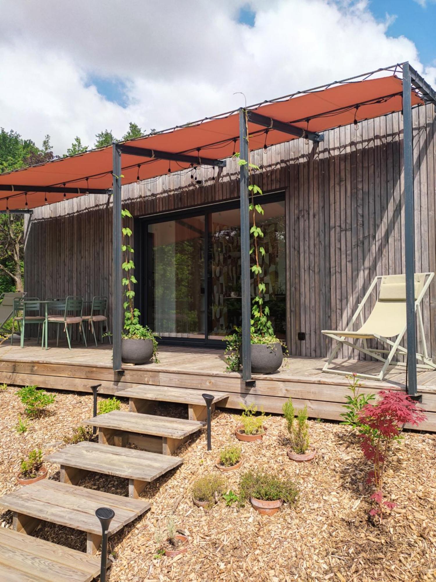 L'Ermitage - L'Ecolodge Des Monts Des Flandres - Au Coeur De 800M2 De Jardin Prive Saint-Jans-Cappel Exterior foto